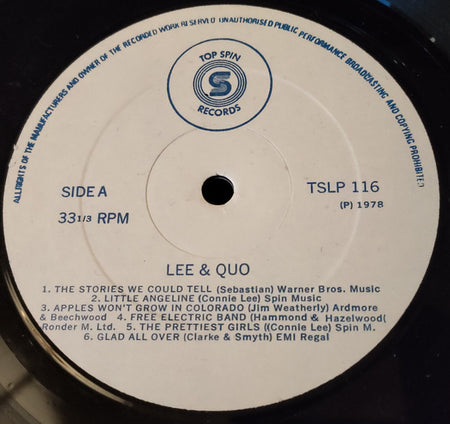 Connie Lee & Quo (8) : Lee & Quo (LP)