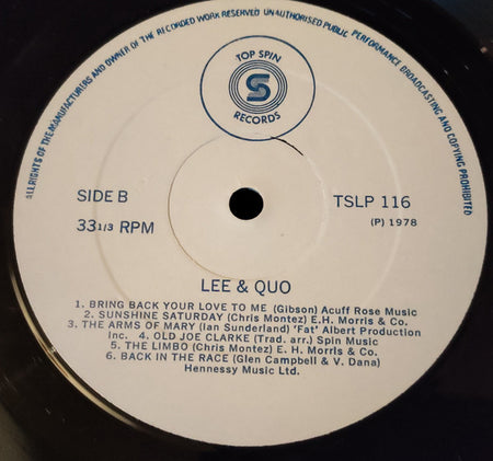 Connie Lee & Quo (8) : Lee & Quo (LP)