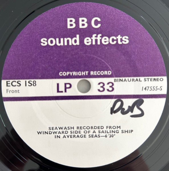 No Artist : Seawash Recorded From Windward Side Of A Sailing Ship In Average Seas (7")