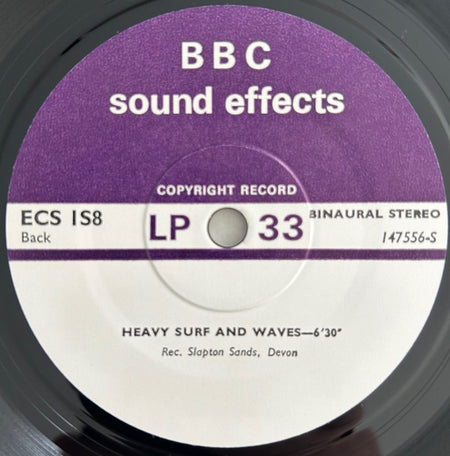 No Artist : Seawash Recorded From Windward Side Of A Sailing Ship In Average Seas (7")