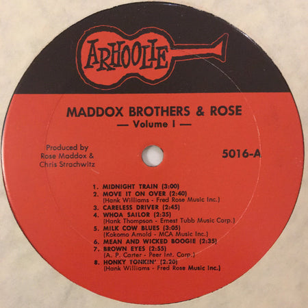Maddox Brothers And Rose : 1946-1951 Volume 1 (LP, Comp)