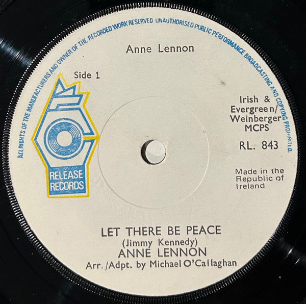 Anne Lennon : Let There Be Peace (7")