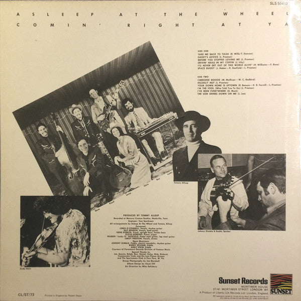 Asleep At The Wheel : Comin' Right At Ya (LP, Album)