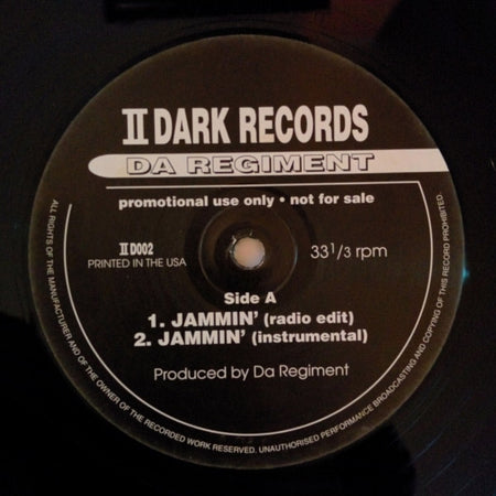 Da Regiment : Jammin' / Unstoppable Team (12", Promo)