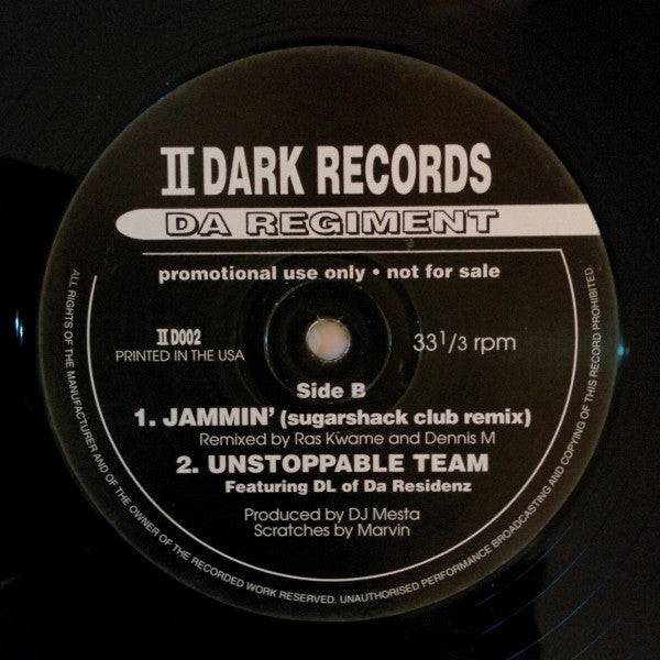 Da Regiment : Jammin' / Unstoppable Team (12", Promo)