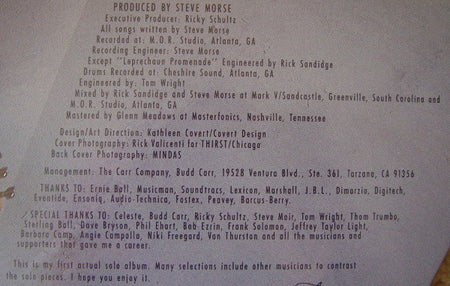 Steve Morse : High Tension Wires (LP, Album, Glo)