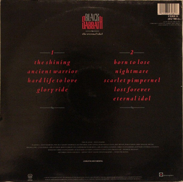 Black Sabbath : The Eternal Idol (LP, Album)