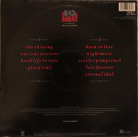 Black Sabbath : The Eternal Idol (LP, Album)