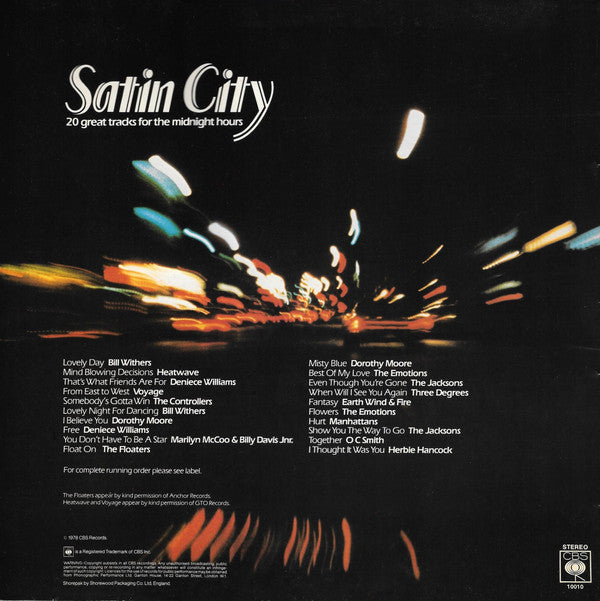 Various Artists* : Satin City (LP, Comp)