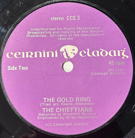 The Chieftains : Cotton-Eyed Joe (7", Single)