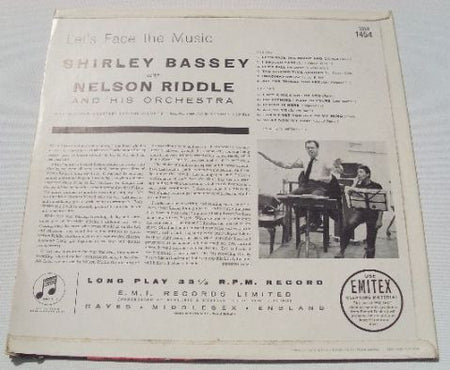 Shirley Bassey With Nelson Riddle And His Orchestra : Let's Face The Music (LP, Album, Mono, RE)