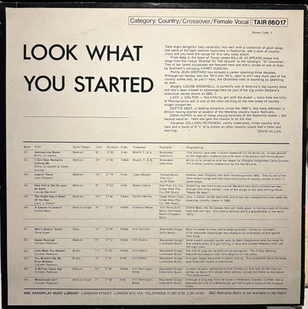 Various : Look What You Started (LP, Comp)