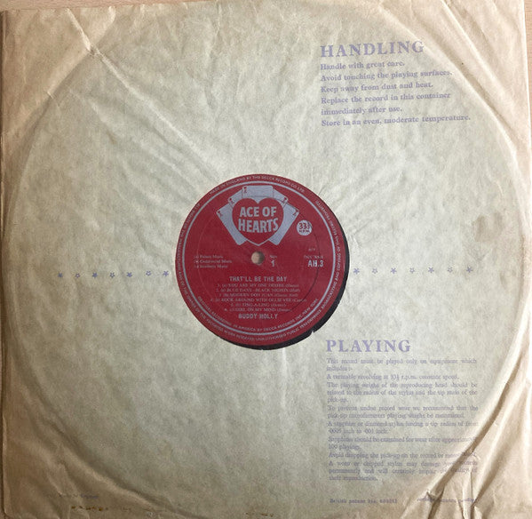 Buddy Holly : That'll Be The Day (LP, Album, Mono)