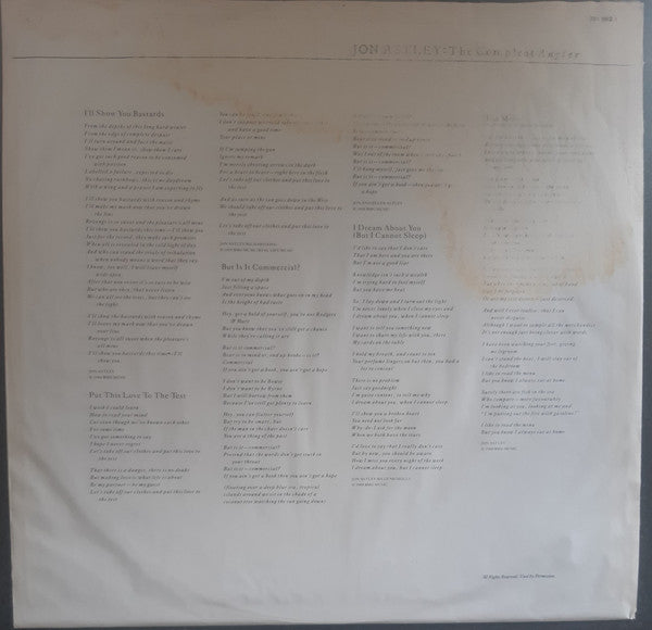 Jon Astley : The Compleat Angler (LP, Album)