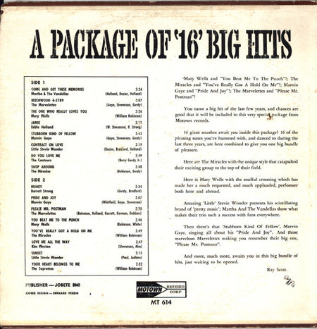 Various : A Package Of Original 16 Big Hits (LP, Comp, Mono, Roc)