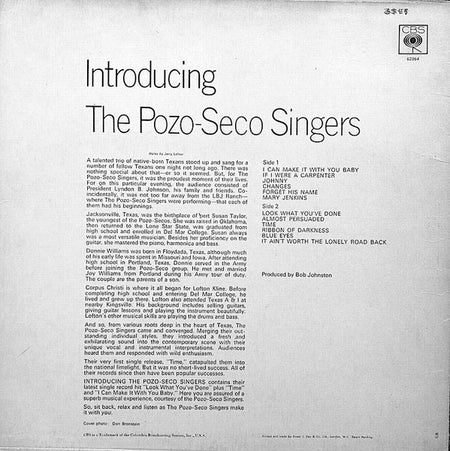 The Pozo-Seco Singers With Don Williams (2) : The Best Of (LP, Album, Comp)
