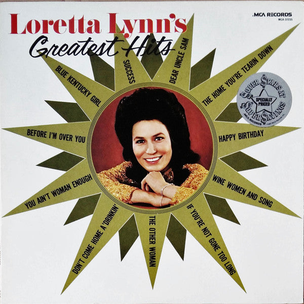 Loretta Lynn : Loretta Lynn's Greatest Hits (LP, Comp, RE)