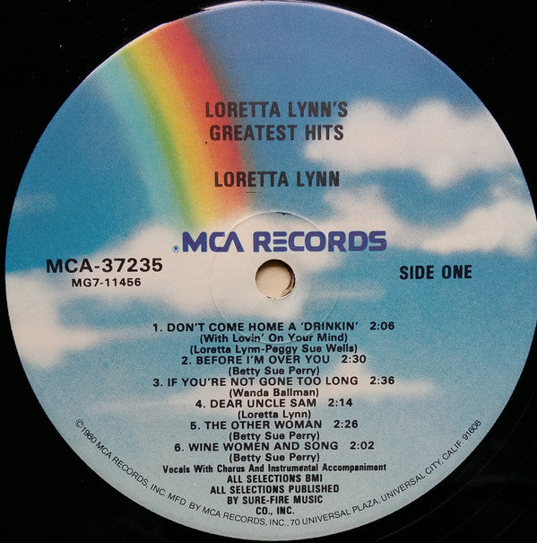 Loretta Lynn : Loretta Lynn's Greatest Hits (LP, Comp, RE)