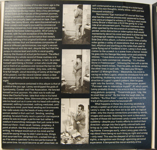 Lenny Bruce : Carnegie Hall (3xLP, Mono, All)