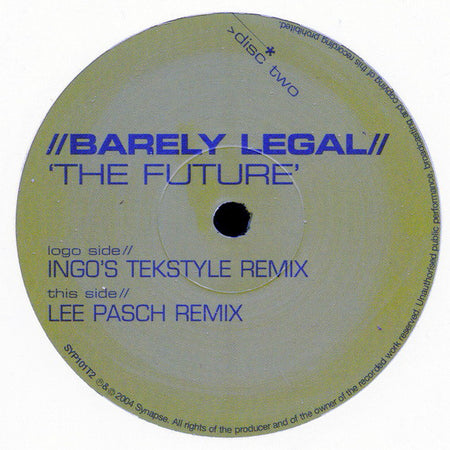 Barely Legal : The Future (12", Dis)