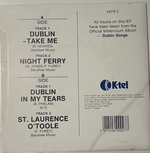 The Fureys & Davey Arthur : Dublin - Take Me (7", Maxi)