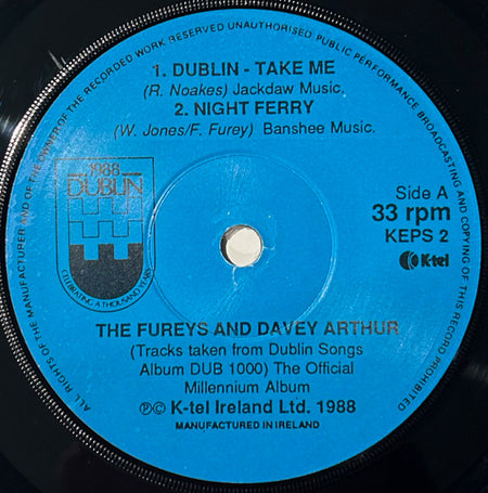 The Fureys & Davey Arthur : Dublin - Take Me (7", Maxi)