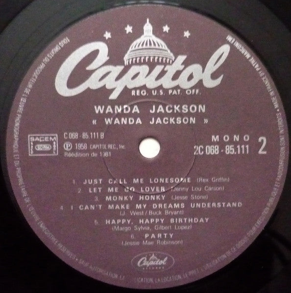 Wanda Jackson : Wanda Jackson (LP, Album, Mono, RE)