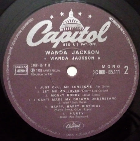 Wanda Jackson : Wanda Jackson (LP, Album, Mono, RE)