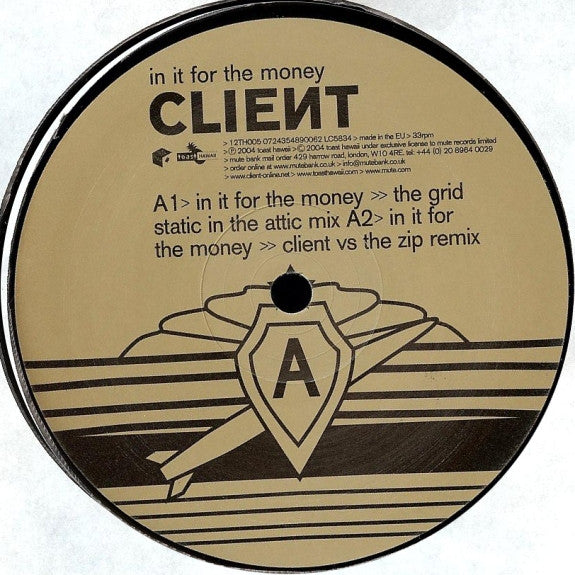 Client : In It For The Money (12", Single)