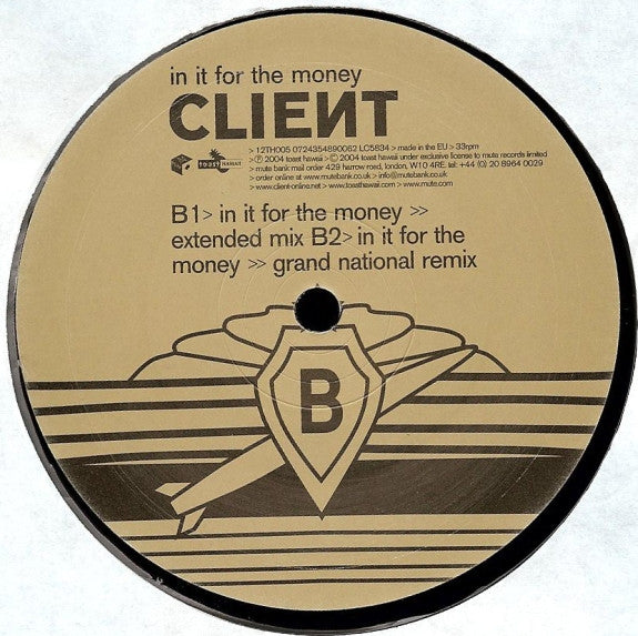 Client : In It For The Money (12", Single)