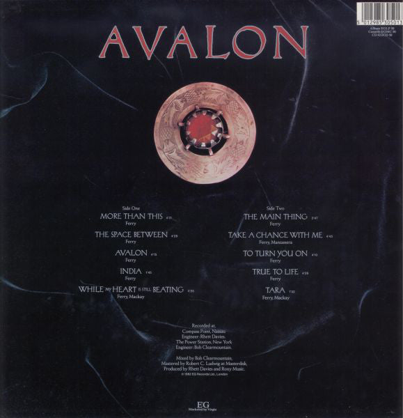 Roxy Music : Avalon (LP, Album, RE)