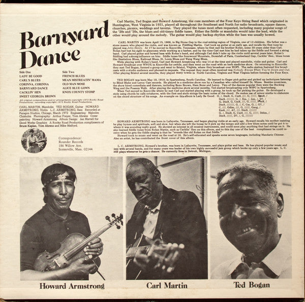 Martin, Bogan & Armstrong : Barnyard Dance (LP, Album)