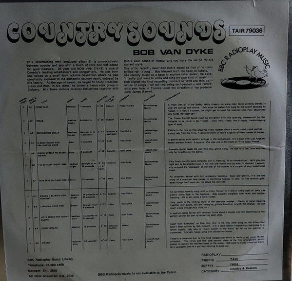 Bob Van Dyke : Another...Van Dyke / Country Sounds (LP)