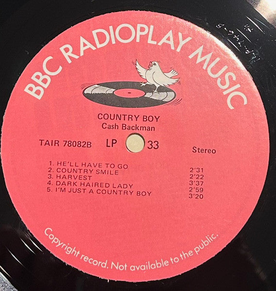 Cash Backman : Country Boy (Loving You) (LP, Album)