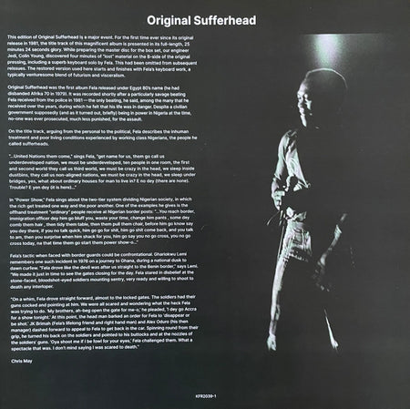 Félá Anikulapo Kuti* & Egypt 80 : Original Suffer Head (LP, Album, RE, Gre)