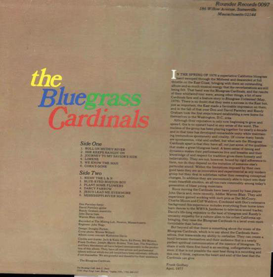 The Bluegrass Cardinals : Welcome To Virginia (LP, Album)