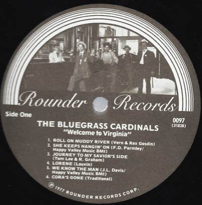 The Bluegrass Cardinals : Welcome To Virginia (LP, Album)