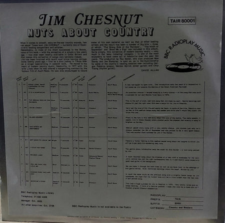 Jim Chesnut : Nuts About Country (LP, Album)