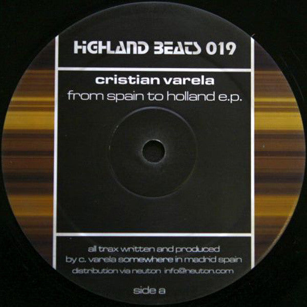 Cristian Varela : From Spain To Holland E.P. (12", EP)