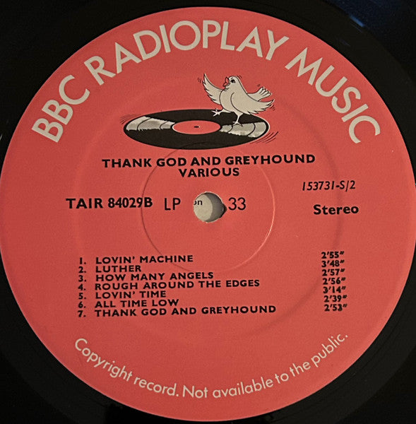 Max D. Barnes, Vern Gosdin, Larry Kingston : Thank God & Greyhound (LP, Album)