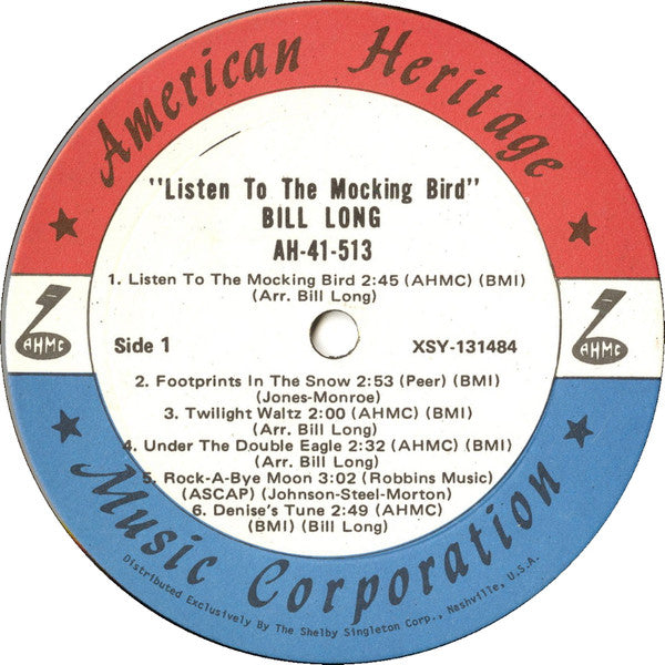 Bill Long (2) : Listen To The Mocking Bird (LP, Album)