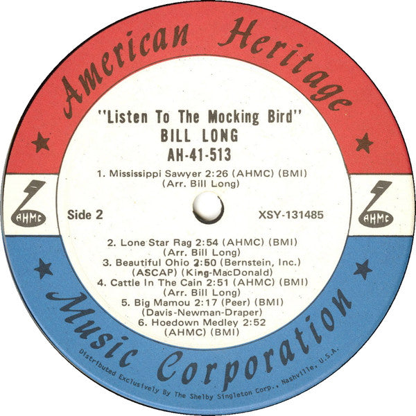 Bill Long (2) : Listen To The Mocking Bird (LP, Album)