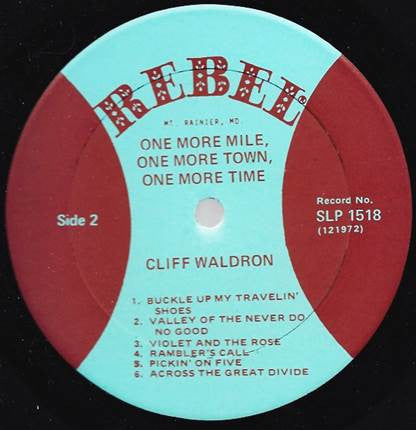 Cliff Waldron And The New Shades Of Grass : One More Mile - One More Town - One More Time (LP, Album)