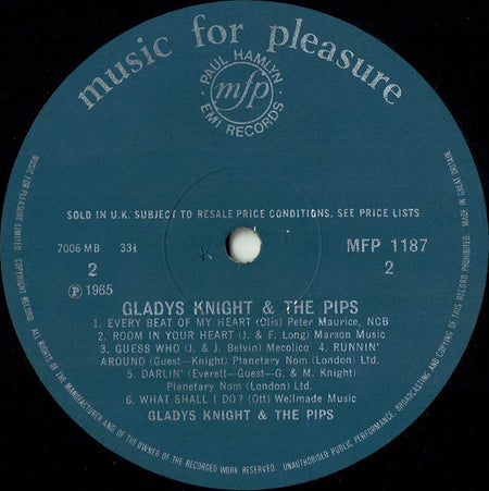 Gladys Knight And The Pips : Urgent (LP, Album, Mono, RE)