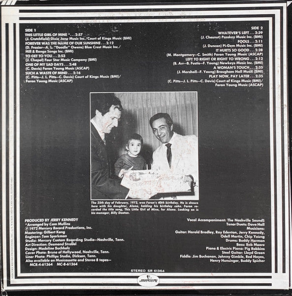 Faron Young : Faron Young Sings This Little Girl Of Mine (LP, Album)