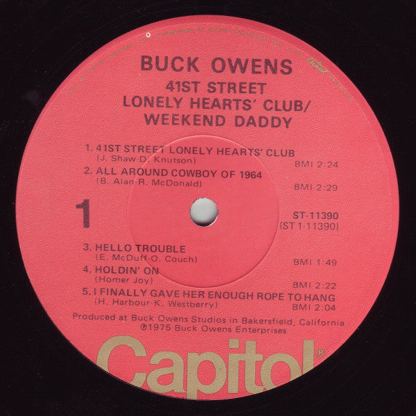 Buck Owens : 41st Street Lonely Hearts' Club / Weekend Daddy (LP, Album)