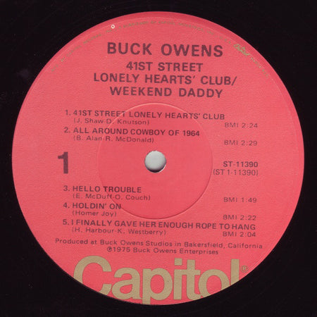 Buck Owens : 41st Street Lonely Hearts' Club / Weekend Daddy (LP, Album)