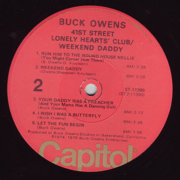 Buck Owens : 41st Street Lonely Hearts' Club / Weekend Daddy (LP, Album)