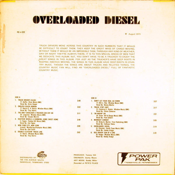 Various : Overloaded Diesel (LP, Comp)