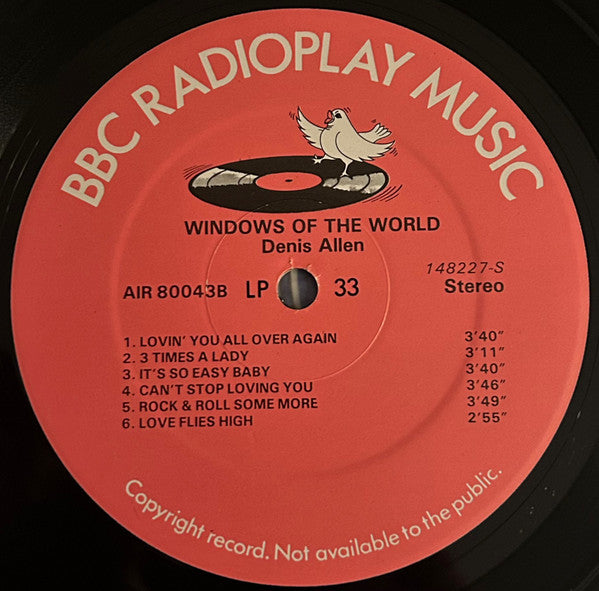 Denis Allen (2) : Windows Of The World (Limerick You're A Lady) (LP, Album)